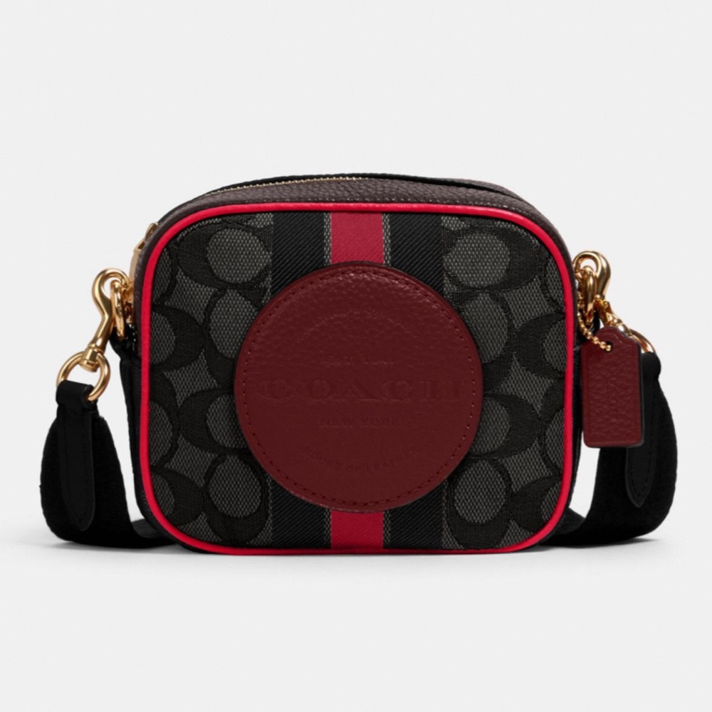 COACH Mini Dempsey Camera Bag Signature Jacquard